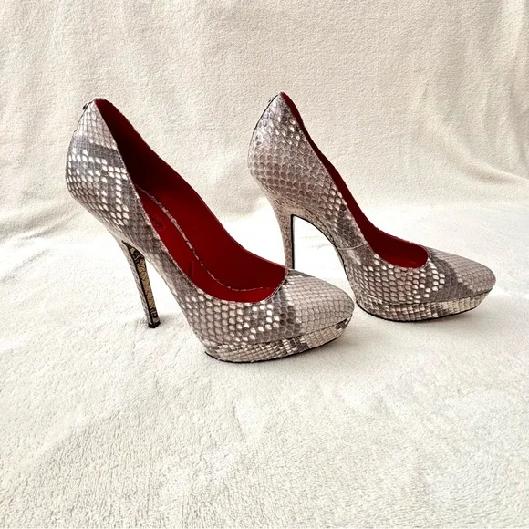 Stunning Cesare Paciotti Python Platform Heels - Picture 4 of 12